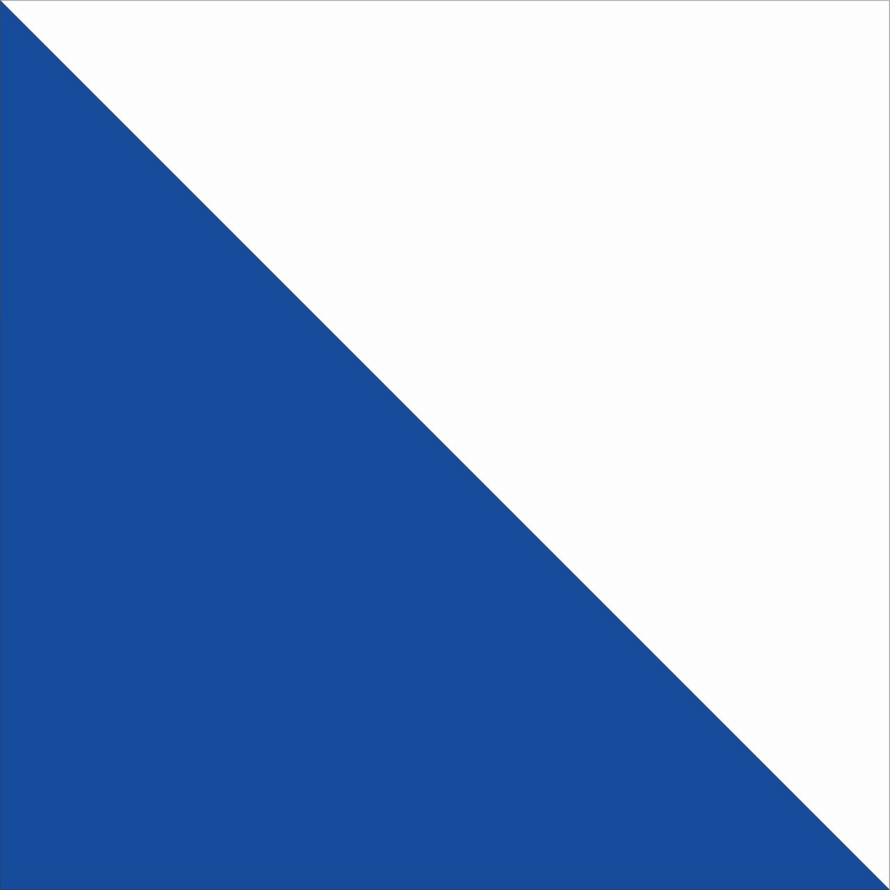 Azul com Branco